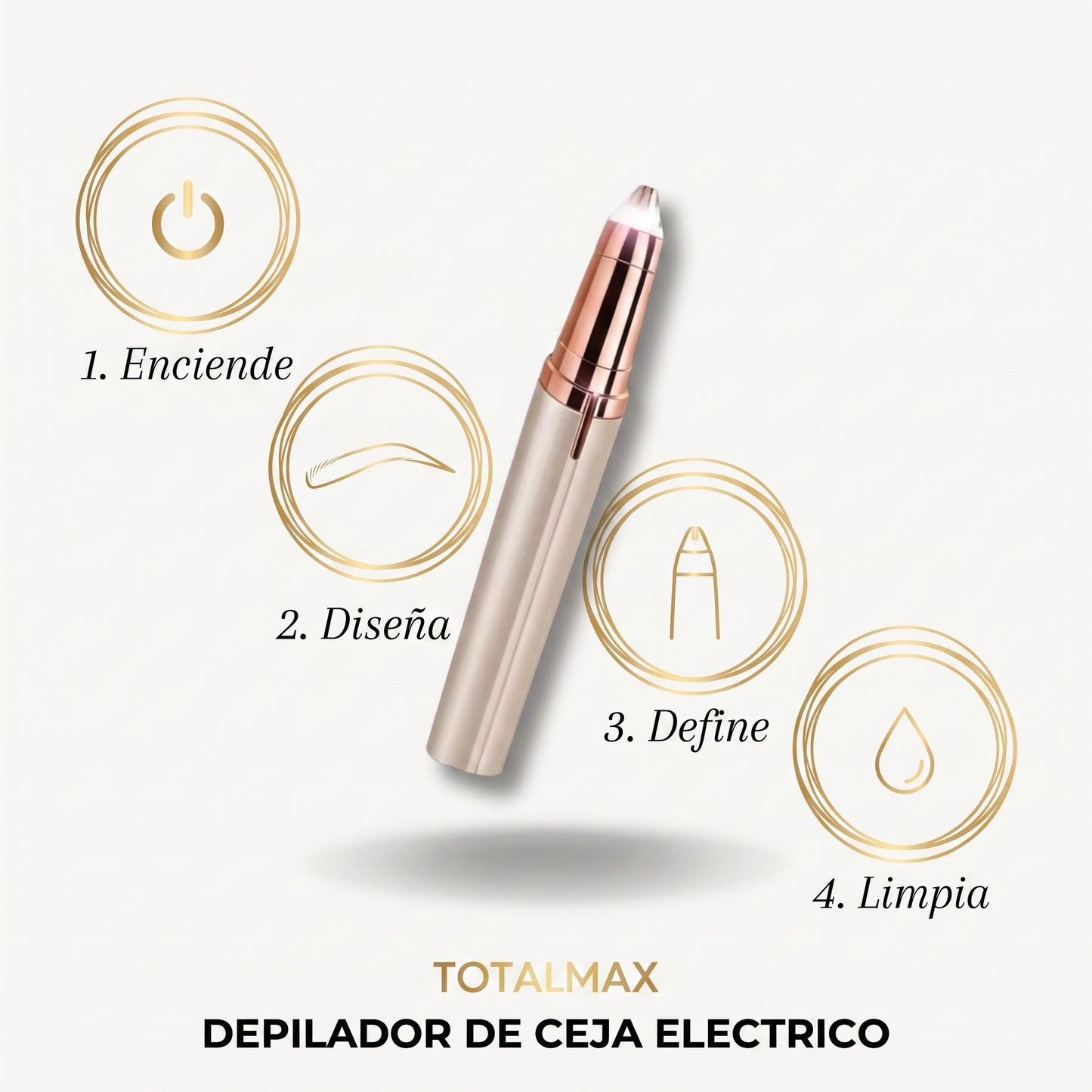 "Perfect Brow" — Depilador de Cejas Eléctrico