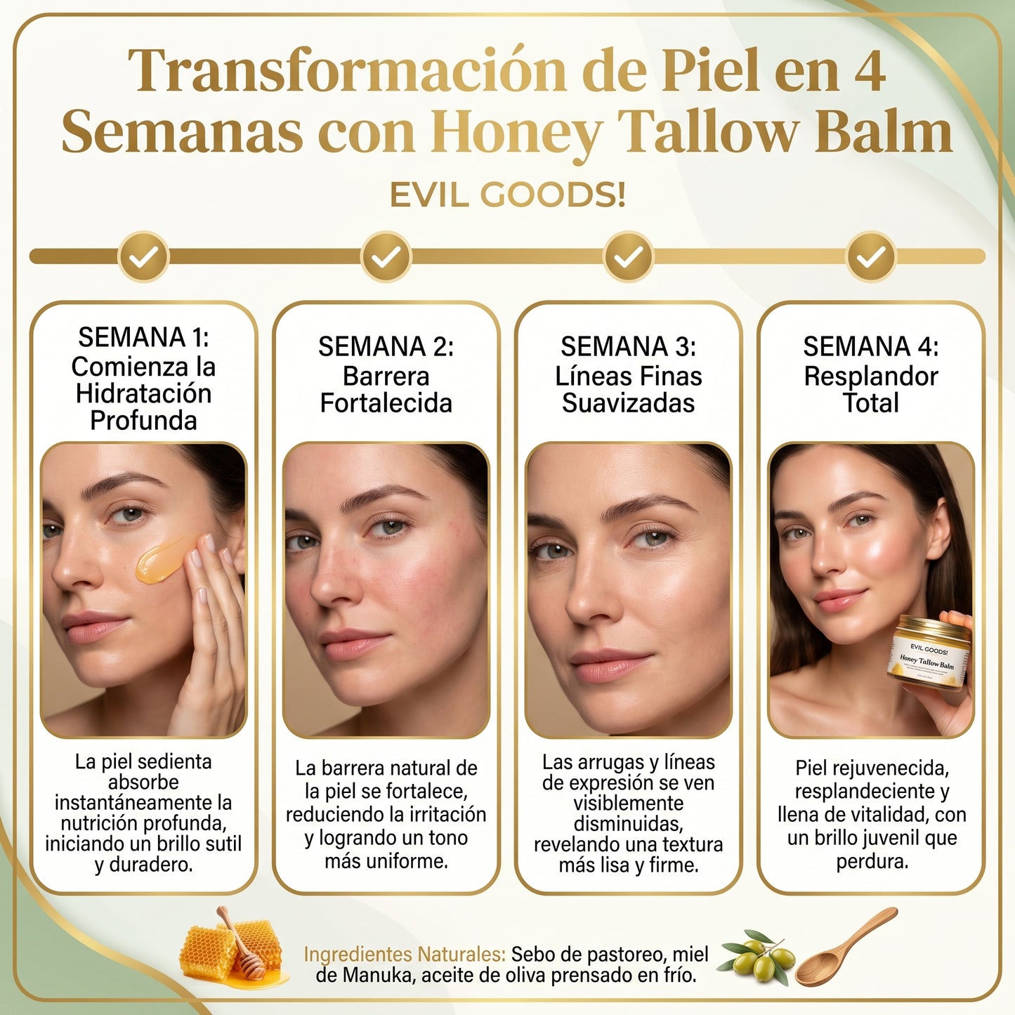 Bálsamo de miel y sebo batido