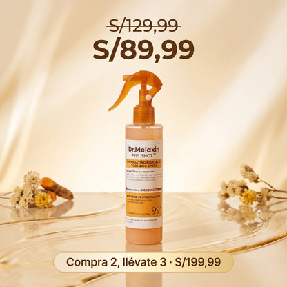 Dr. Melaxin Peel Shot — Ácido Kójico + Cúrcuma - Novax