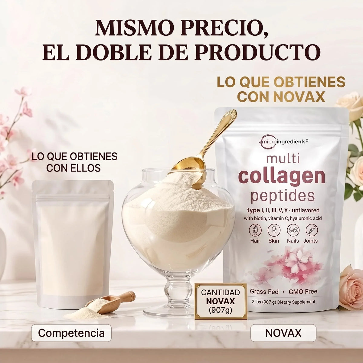 Multi Collagen Peptides — Belleza Total - Novax