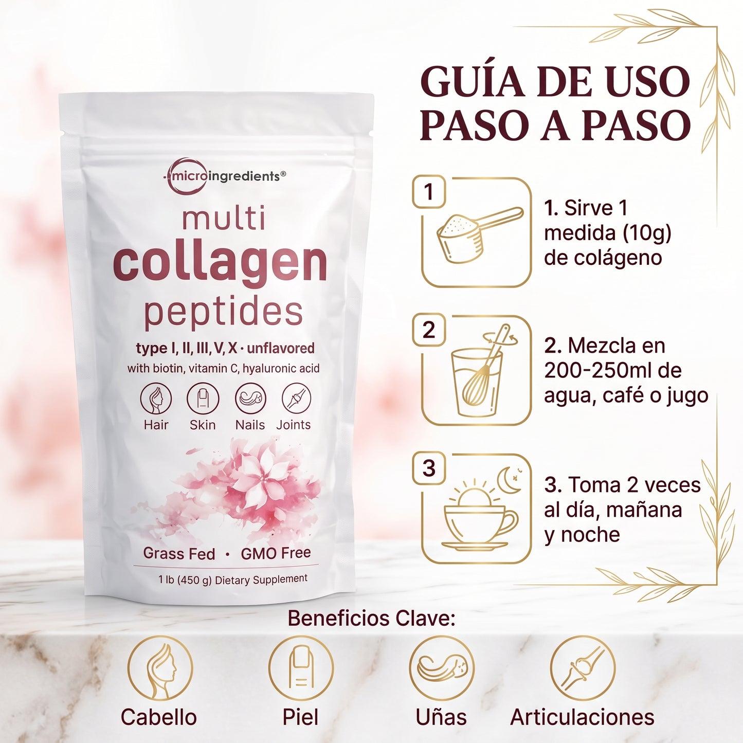 Multi Collagen Peptides — Belleza Total - Novax
