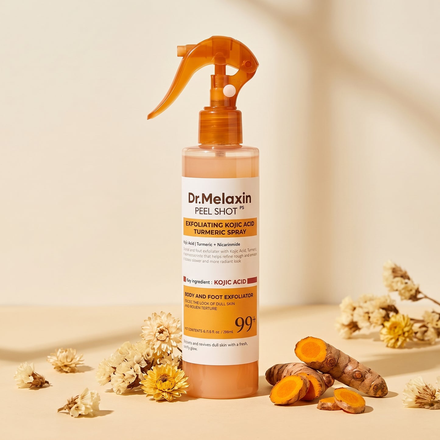 Dr. Melaxin Peel Shot — Ácido Kójico + Cúrcuma - Novax