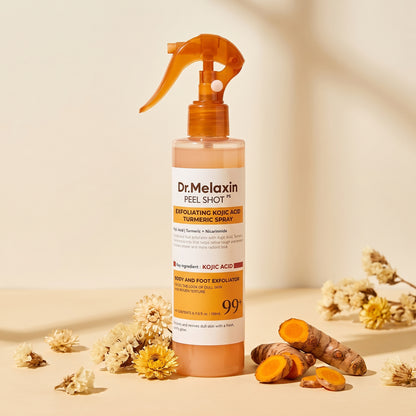 Dr. Melaxin Peel Shot — Ácido Kójico + Cúrcuma - Novax