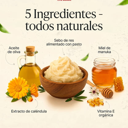 Bálsamo de miel y sebo batido