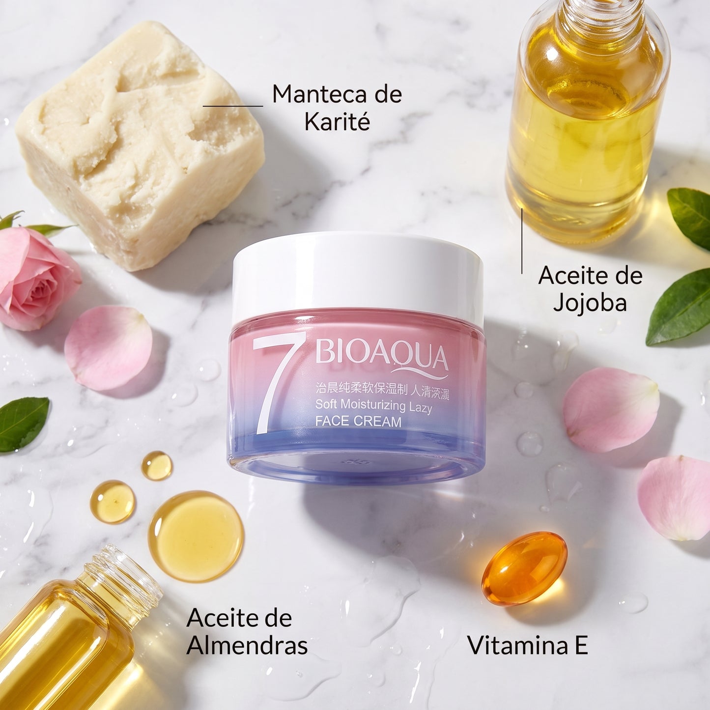GlowSkin V7 – Crema Hidratante con Ácido Hialurónico - Novax